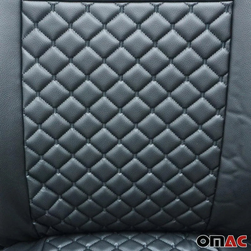 2006-2018 Mercedes Sprinter W906 Leather Front Custom fit Seat Covers Black