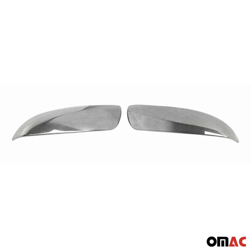 2011-2015 Kia Sorento Side Mirror Cover Caps Steel Silver 2 Pcs