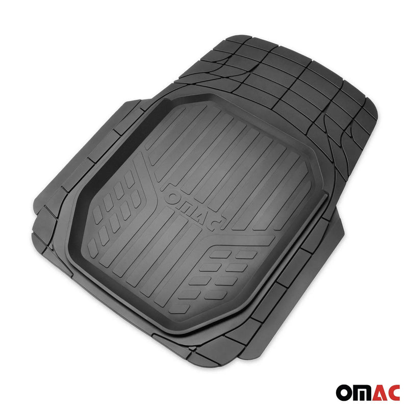 Genesis Heavy Duty Trim to fit Floor Mats Liner Black All Weather 4Pcs