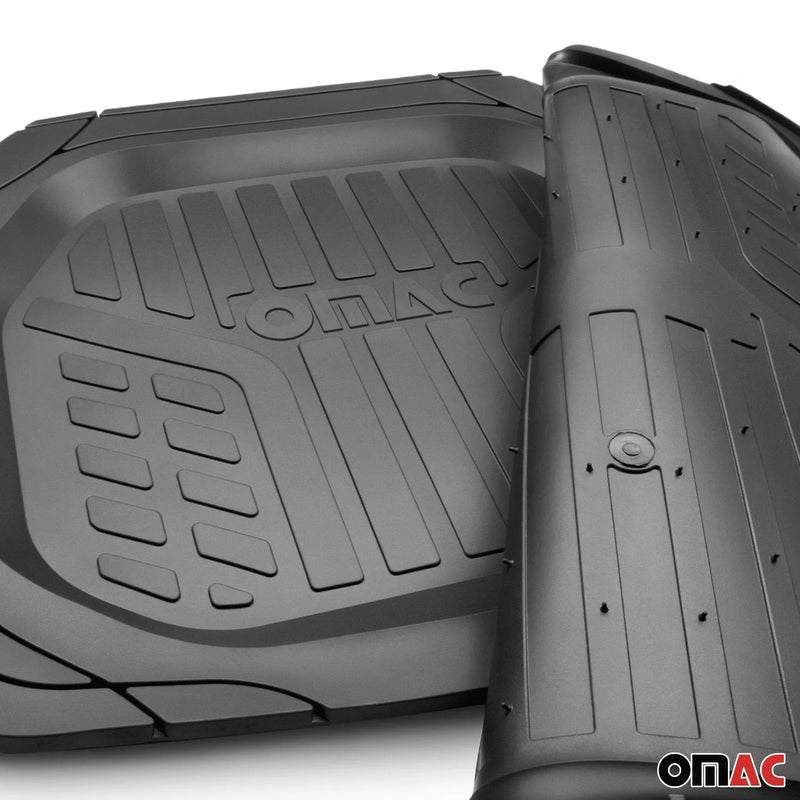 Volvo Heavy Duty Trim to fit Floor Mats Liner Black All Weather 4Pcs