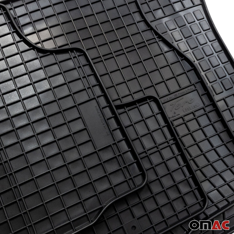 2008-2017 Mitsubishi Lancer Floor Mats Liners Full Set All Weather Rubber Black