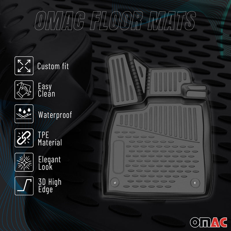 2019-2025 BMW X7 G07 Floor Mats Liners Full Set All Weather Black