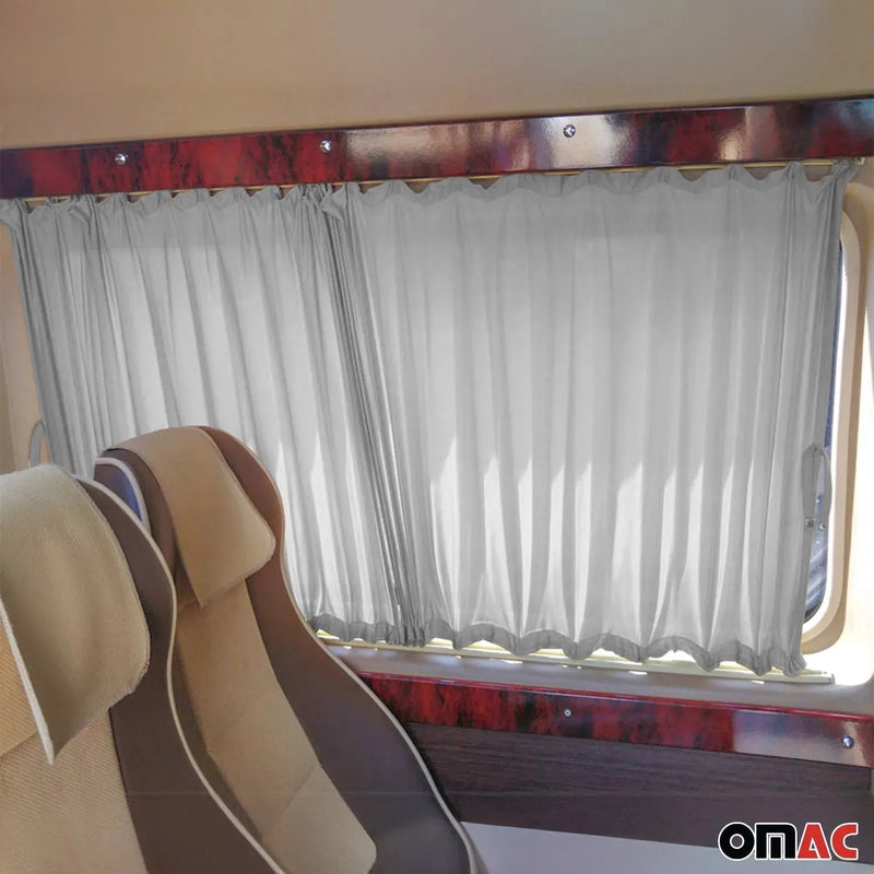 2014-2024 RAM ProMaster L3 Long WB Side Window Curtain Double Sliding Gray