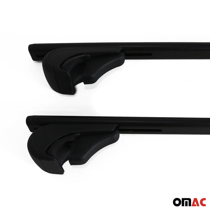 2008-2012 Audi A4 Wagon Roof Rack Cross Bars Black