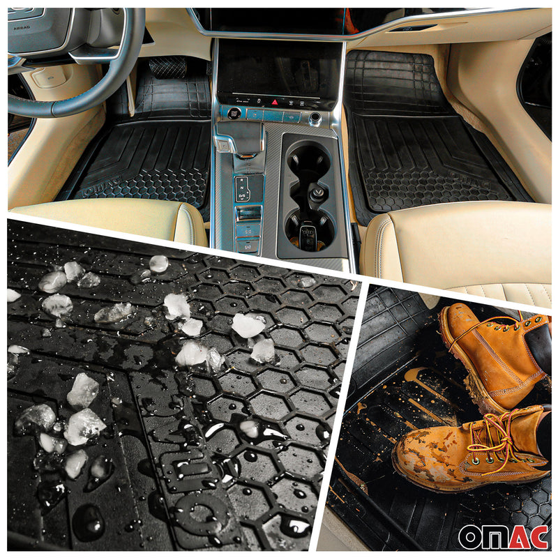 Genesis Semi-Custom fit Floor Mats & Cargo Liner Waterproof Rubber Black