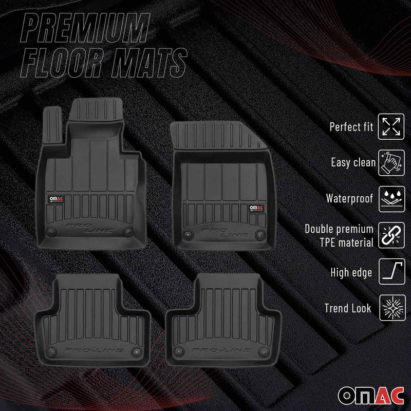 2018-2024 Volvo XC60 Premium Floor Mats Liners Full Set All Weather Heavy Duty