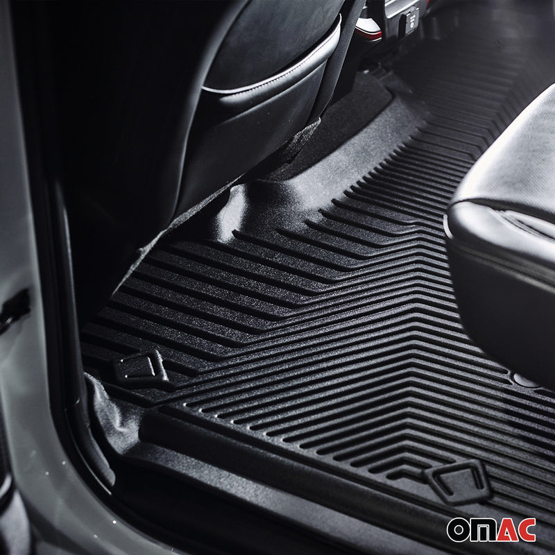 2013-2018 Audi Q3 Premium Floor Mats Liners First and Second Row Set Black