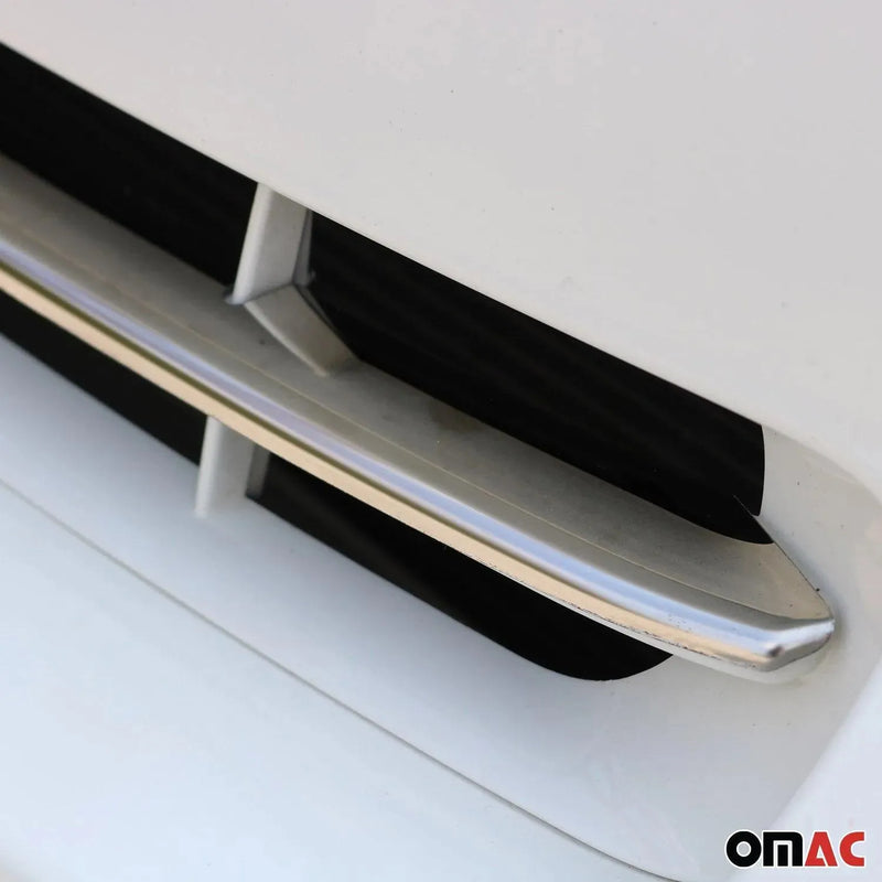 Front Bumper Trim Molding for Fiat 500X 2016-2018 Steel Silver 1 Pc - OMAC USA