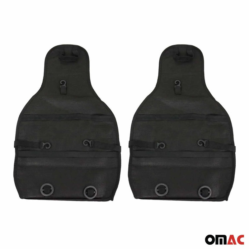 Antiperspirant Front Seat Cover Pads for Infiniti Black Red 2 Pcs