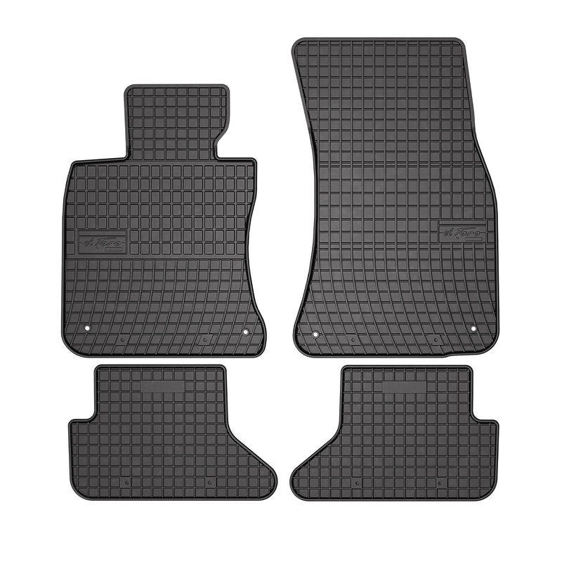 2004-2010 BMW 6 Series E64 Convertible Floor Mats Liners Full Set All Weather Rubber Black