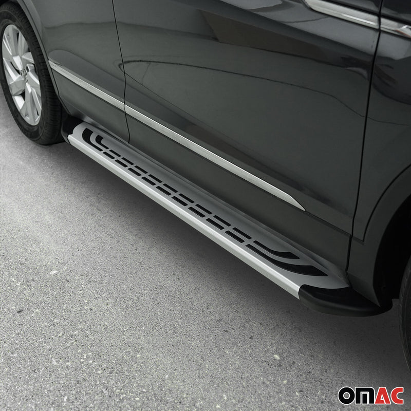 2016-2021 Hyundai Tucson Running Boards Side Steps Silver