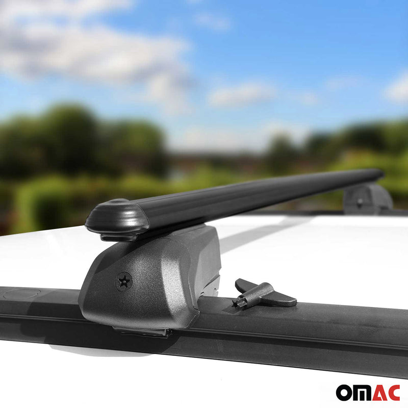 2006-2013 Audi A3 Hatchback Roof Rack Cross Bars Black