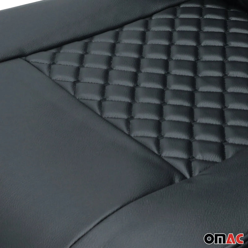 2016-2024 Mercedes Metris Leather Car Seat Covers Protector Black 2+1