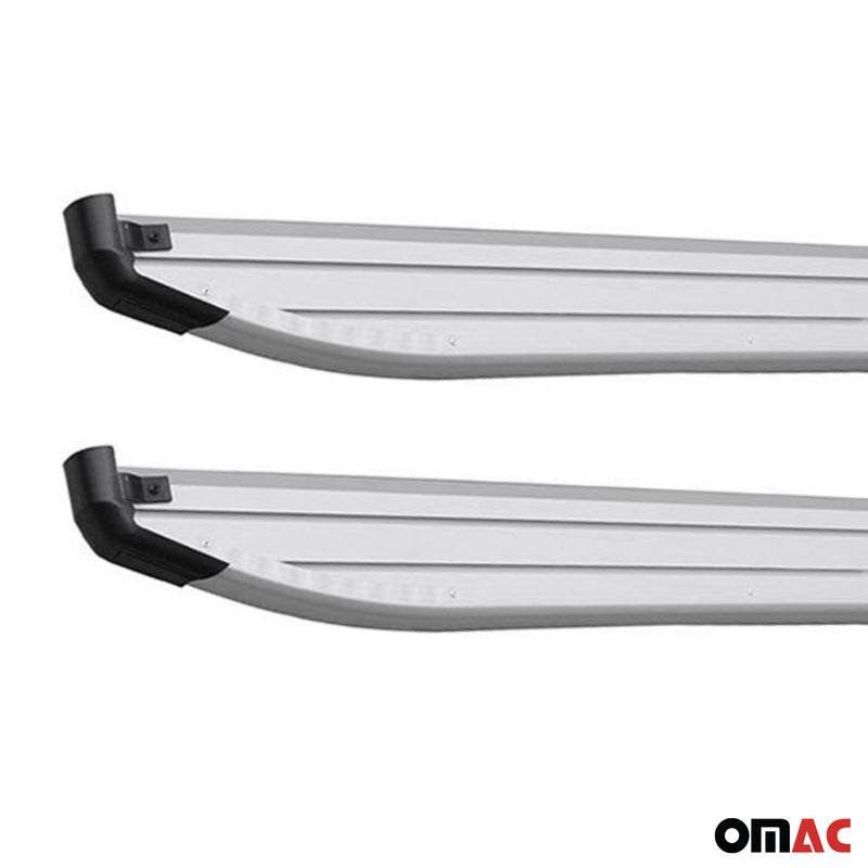 Alu Side Step Running Board for Lexus RX350 / RX450h 2016-2022 Silver Black 2x