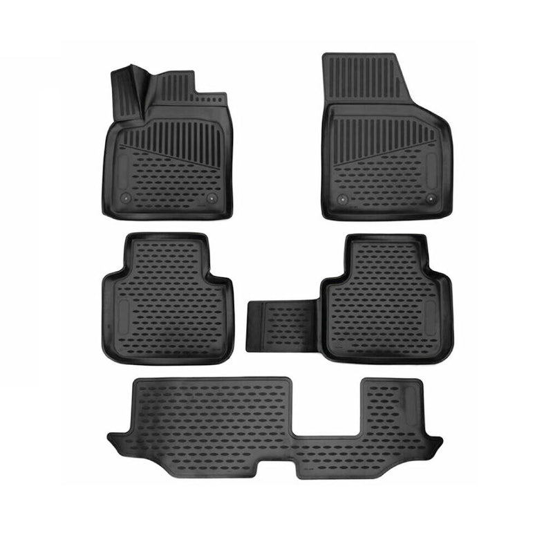 2018-2024 VW Atlas Floor Mats Liners Full Set All Weather Black