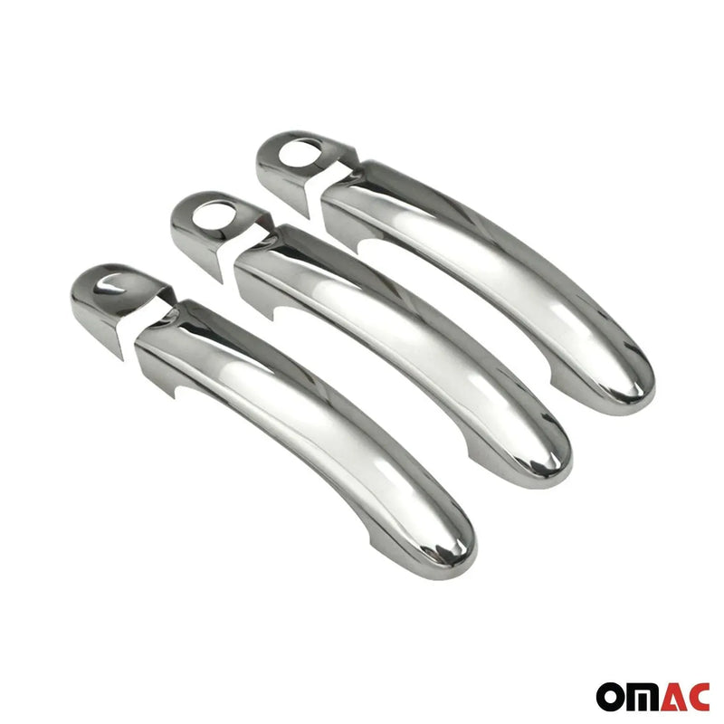 Car Door Handle Cover Protector for VW Tiguan 2018-2024 Steel Chrome 8 Pcs - OMAC USA