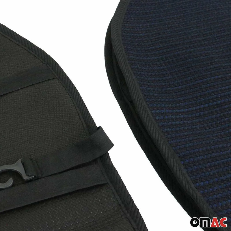 Antiperspirant Front Seat Cover Pads for Lexus Black Dark Blue 2 Pcs