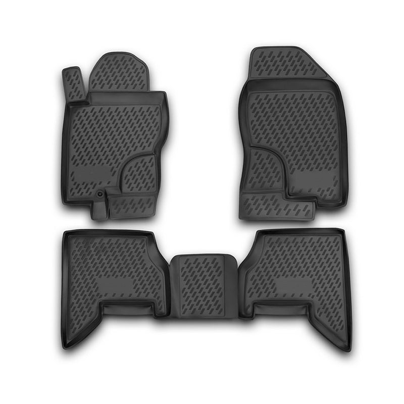 2005-2012 Nissan Pathfinder Floor Mats Liners Full Set All Weather Black