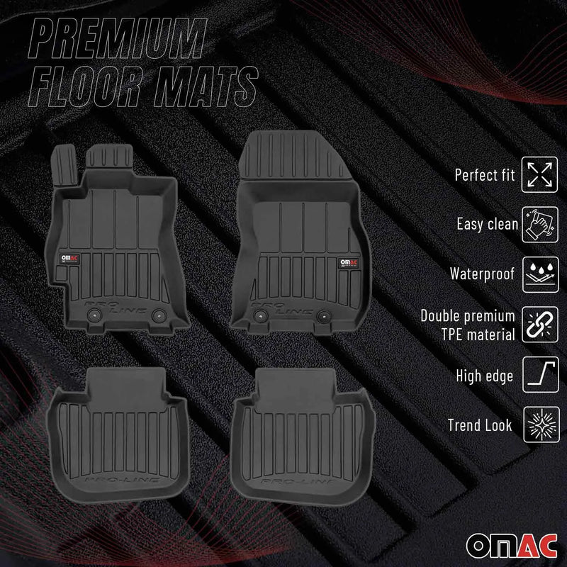 2010-2014 Subaru Legacy Premium Floor Mats Liners Full Set All Weather Heavy Duty