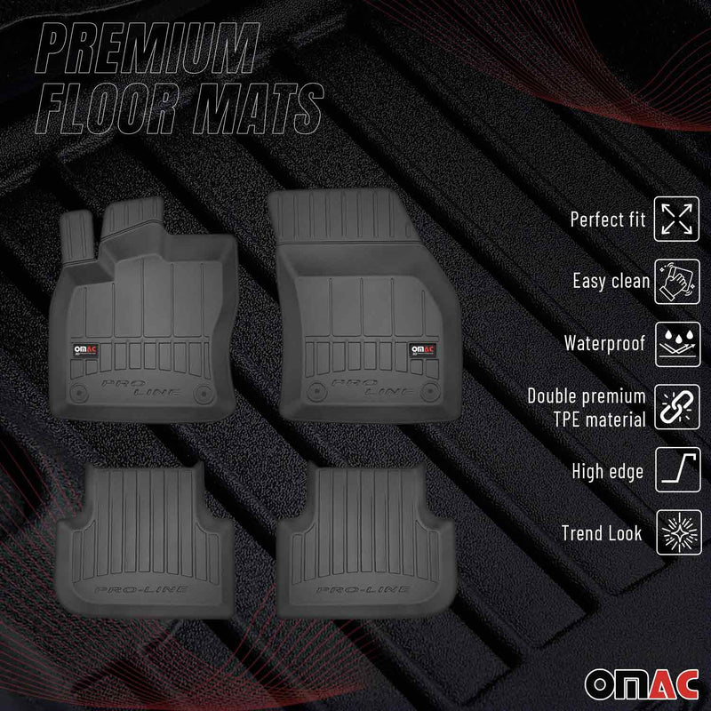 2018-2024 VW Tiguan Premium Floor Mats Liners Full Set All Weather Heavy Duty