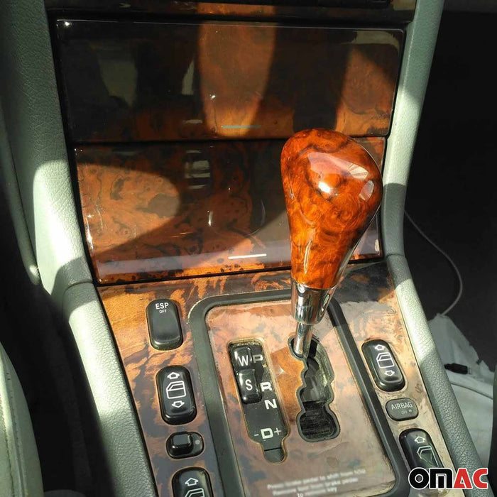 Gear Shift Knob Handle for Mercedes W202 W208 W209 W210 W211 W220 Wooden