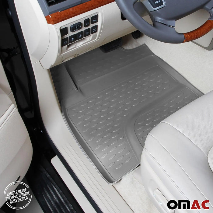 OMAC Floor Mats Liner for Toyota Sienna 7 Seats 2013-2020 Gray 4 Pcs