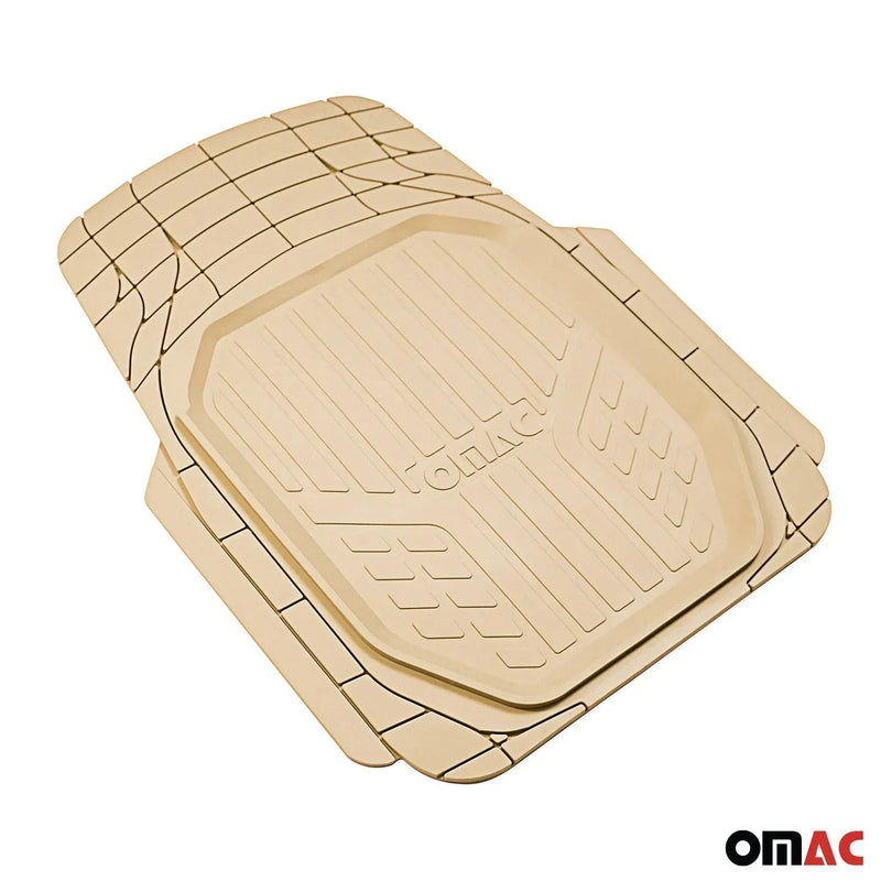 Buick Heavy Duty Trim to fit Floor Mats Liner Tan All Weather 4Pcs