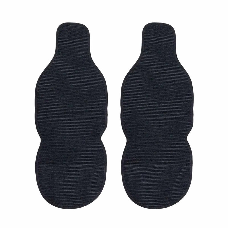 Antiperspirant Front Seat Cover Pads for Infiniti Black Grey 2 Pcs