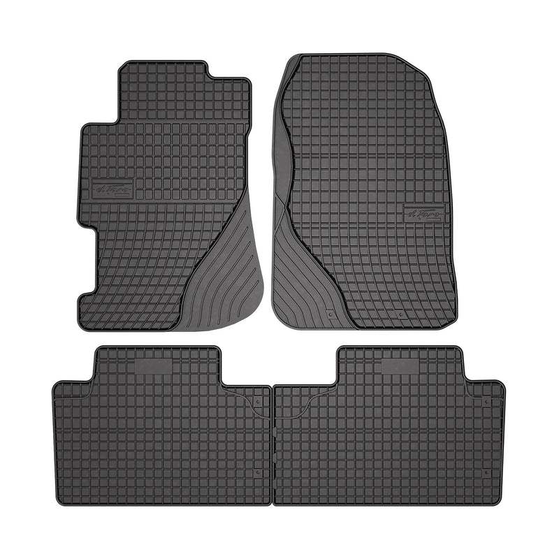 2001-2005 Honda Civic Floor Mats Liners Full Set All Weather Rubber Black