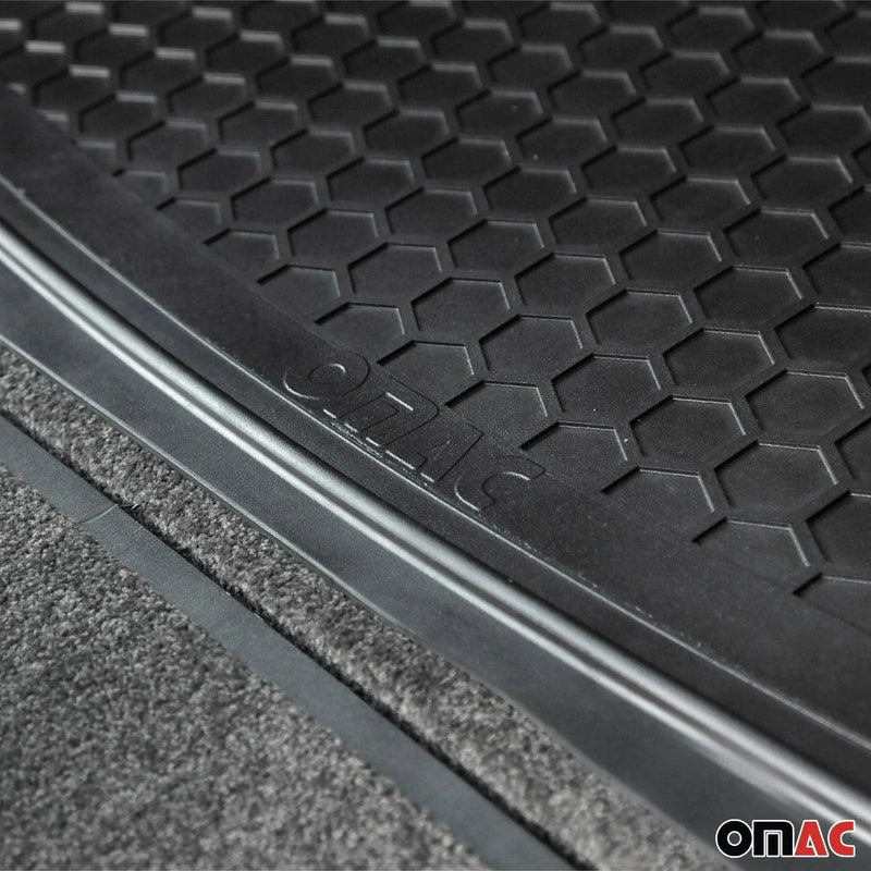 Mitsubishi Semi-Custom fit Cargo Mat Liner Waterproof Rubber Black 1Pc