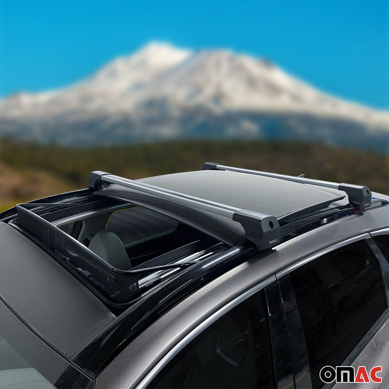 2015-2024 Porsche Macan Roof Rack Cross Bars Silver