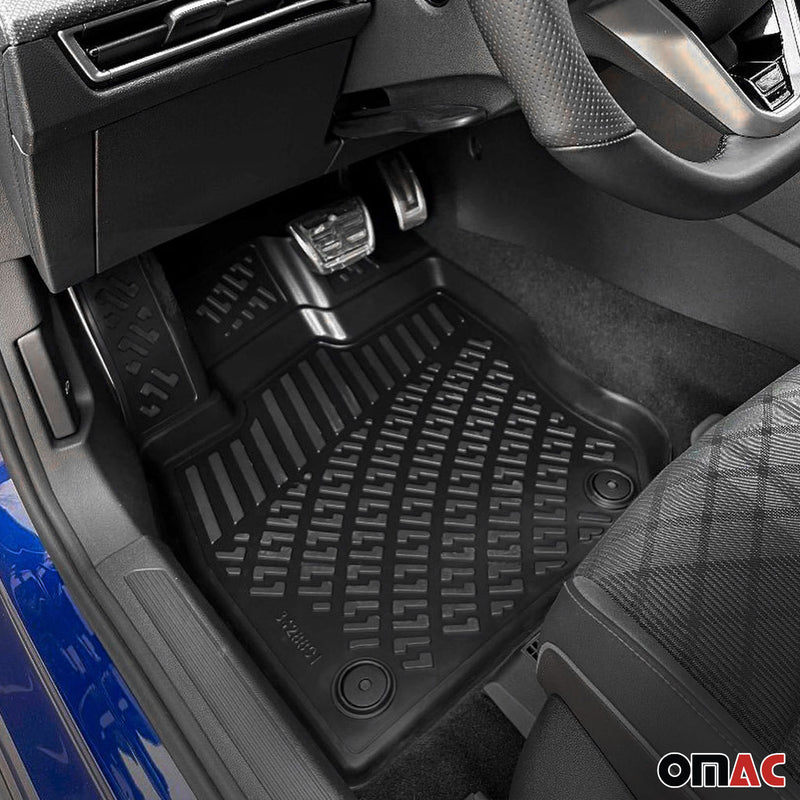 2019-2023 VW Arteon Floor Mats Liners Full Set All Weather Black