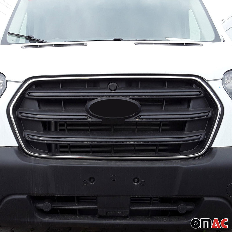 2021-2024 Ford Transit 150 250 350 Front Bumper Grill Trim Molding Steel 4x