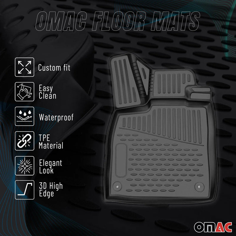 2015-2021 VW Golf GTI MK7 Floor Mats Liners Full Set All Weather Black