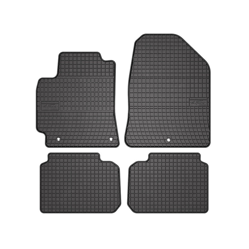 2017-2020 Hyundai Elantra Floor Mats Liners Full Set All Weather Rubber Black