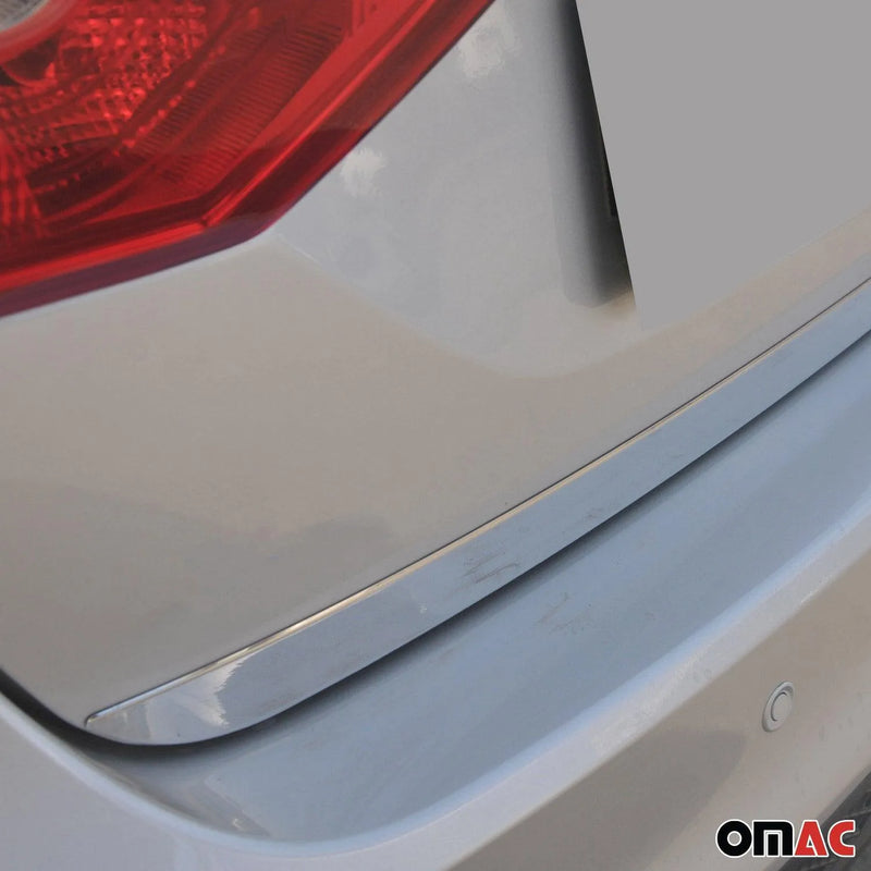 Rear Trunk Lid Molding Trim for Ford Focus 2012-2014 Hatchback Steel Silver 1Pc - OMAC USA