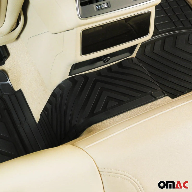 Semi-Custom fit Floor Mats Liner All Weather for Nissan 3D Black Waterproof 4Pcs