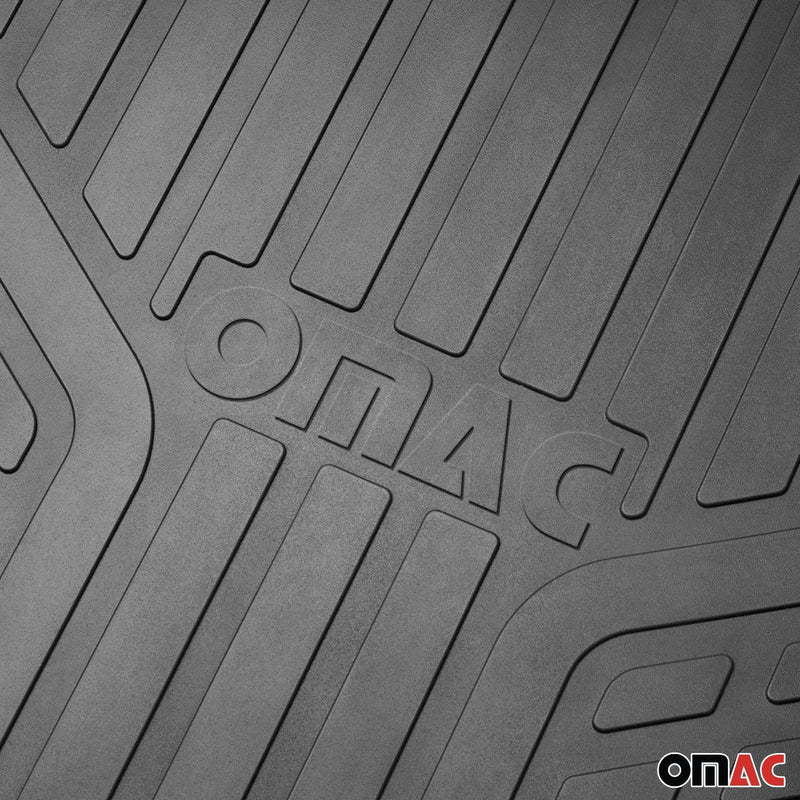 Semi-Custom fit Floor Mats Liner for Ford F Series Black All Weather 4x