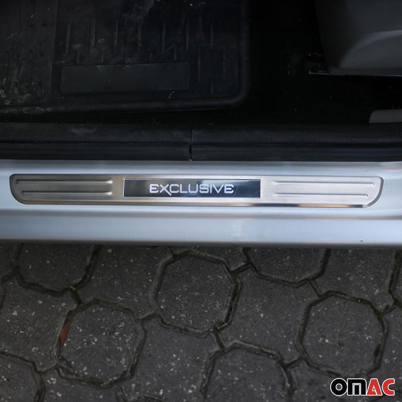 Lexus SC Door Sill Scuff Plate Illuminated Exclusive Brushed Steel 2Pcs