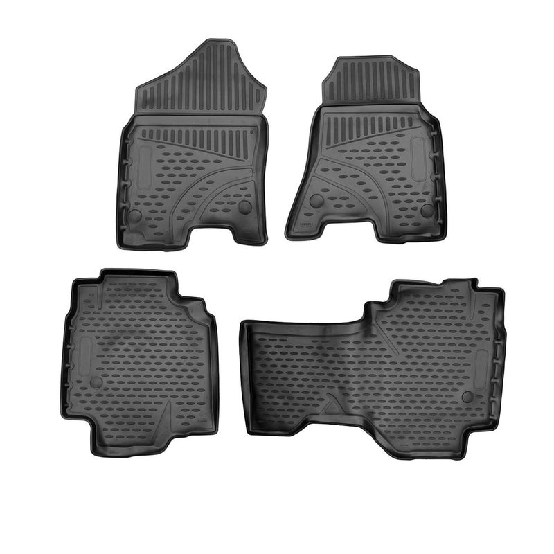 2019-2024 Dodge Ram Quad Cab 1500 Floor Mats Liners Full Set All Weather