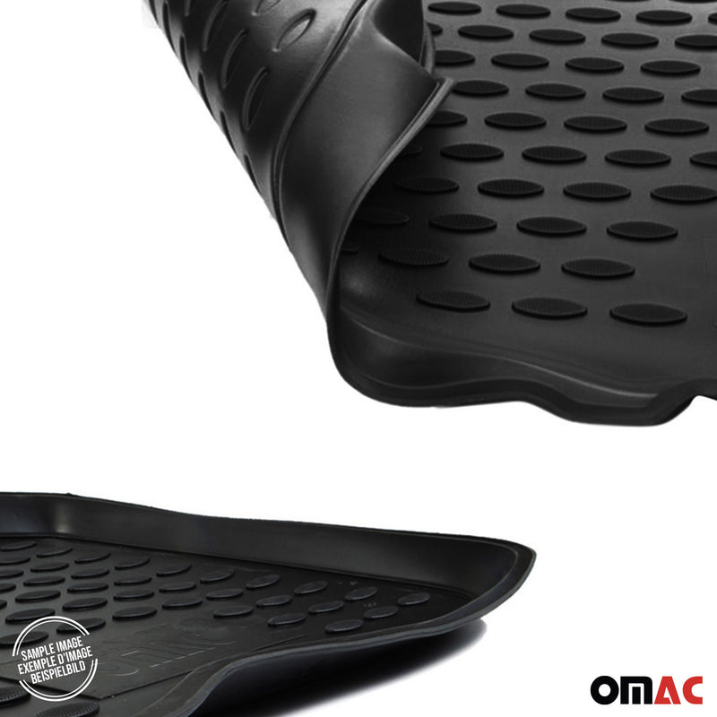 OMAC Floor Mats Liner for BMW X6 E71 E72 2008-2014 Rubber TPE Black 4Pcs