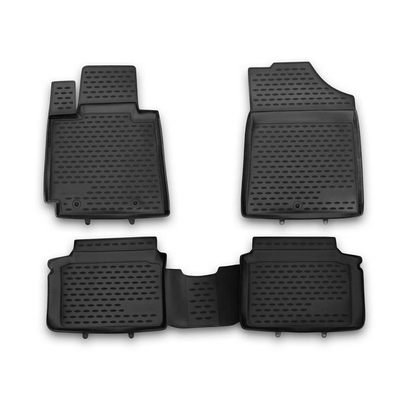 2012-2017 Hyundai Veloster Floor Mats Liners Full Set All Weather Black