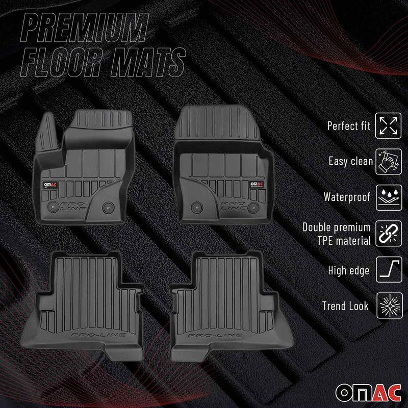 2013-2019 Ford Escape Premium Floor Mats Liners Full Set All Weather Heavy Duty