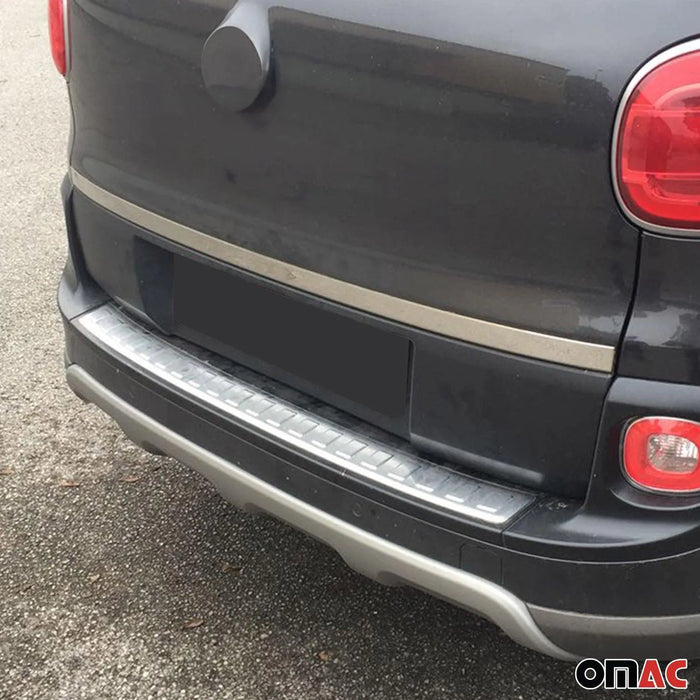 Rear Trunk Molding Trim for Fiat 500L 2014-2020 Stainless Steel Silver 1Pc