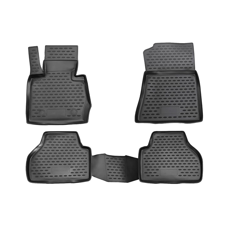 2011-2017 BMW X3 F25 Floor Mats Liners Full Set All Weather Black