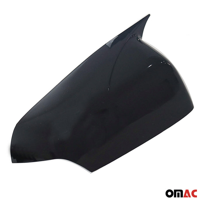 Side Mirror Cover Caps Fits Ford Ranger T6 2015-2023 Piano Black 2 Pcs