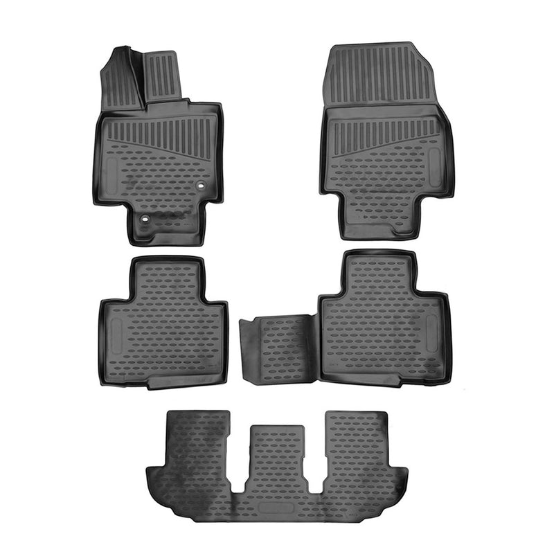 2020-2024 Toyota Highlander Floor Mats Liners Full Set All Weather Black