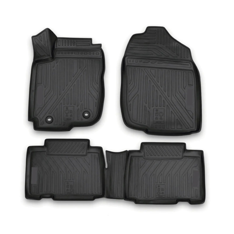 2013-2018 Toyota RAV4 Floor Mats Liners Full Set All Weather Black