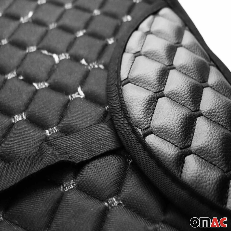 Mitsubishi Leather Breathable Front Seat Cover Pads Black