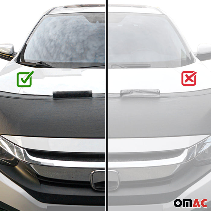 Car Bonnet Mask Hood Bra for Honda Civic 2022-2024 all type Black 1 Pc